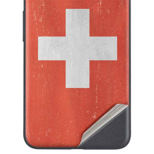 Switzerland Flag Distressed Google Pixel 5a Skin